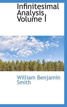 portada infinitesimal analysis, volume i (en Inglés)