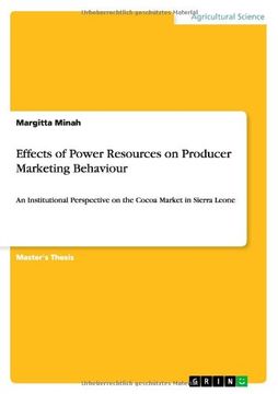 portada Effects of Power Resources on Producer Marketing Behaviour