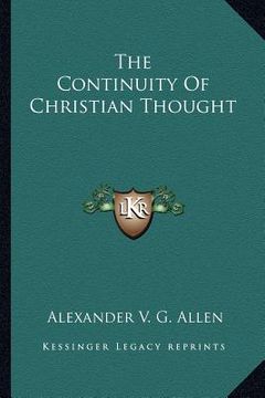 portada the continuity of christian thought (en Inglés)
