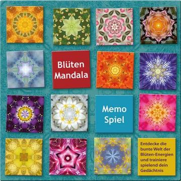 portada Blüten Mandala Memo Spiel: Gedächtnistraining mit Spaß und Guten Energien (en Alemán)