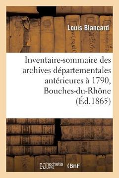 portada Inventaire-Sommaire Des Archives Départementales Antérieures À 1790 (en Francés)