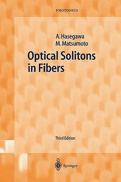 portada optical solitons in fibers (en Inglés)