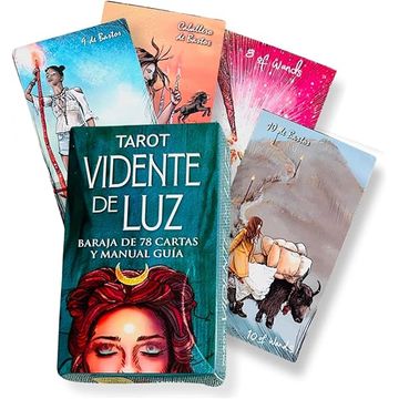 Tarot Vidente de luz: Baraja de 78 cartas y libro guía