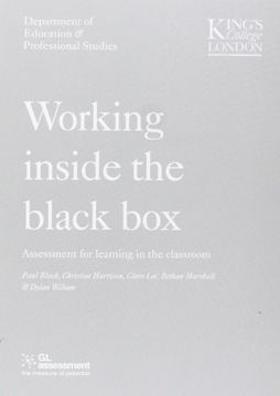 portada WORKING INSIDE THE BLACK BOX: Assessment for Learning in the Classroom