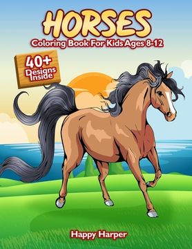 portada Horses Coloring Book (in English)