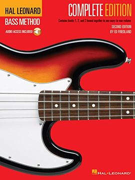 portada hal leonard bass method,books 1,2 & 3 bound together in one easy-to-use volume! with cd (en Inglés)