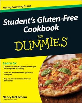portada student's gluten-free cookbook for dummies (en Inglés)