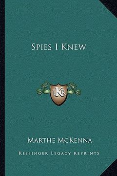 portada spies i knew (en Inglés)