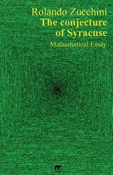 portada The conjecture of Syracuse (en Inglés)