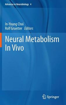 portada neural metabolism in vivo (en Inglés)