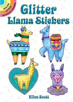 portada Glitter Llama Stickers (en Inglés)