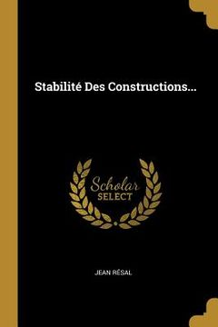 portada Stabilité Des Constructions... (en Francés)