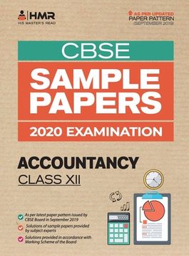 portada Sample Papers - Accountancy: CBSE Class 12 for 2020 Examination (en Inglés)