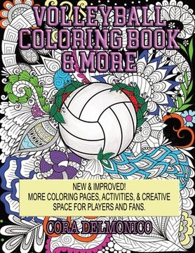 portada Volleyball Coloring Book & More: Coloring Pages, Activities, & Creative Space for Players & Fans