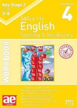 portada KS2 Spelling & Vocabulary Workbook 4: Intermediate Level (Paperback) (en Inglés)