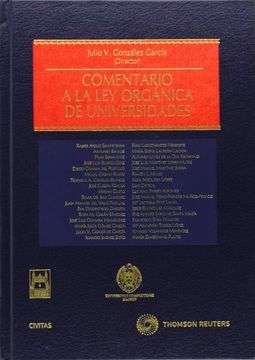 portada comentario ley organica de universidades 1ª ed