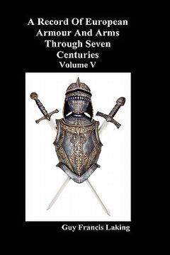 portada a record of european armour and arms through seven centuries, volume v