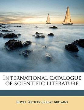 portada international catalogue of scientific literature volume 12, 1915