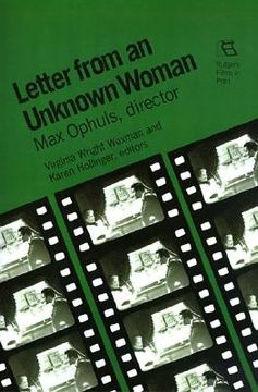 portada letter from an unknown woman (en Inglés)