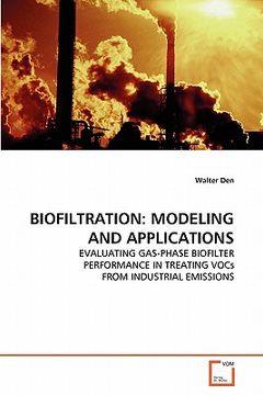 portada biofiltration: modeling and applications (en Inglés)