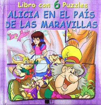 portada Alicia En El Pais De Las Maravillas -Libro Con Con 6 Puzzles