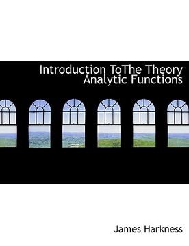 portada introduction tothe theory analytic functions (en Inglés)