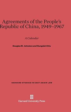 portada Agreements of the People's Republic of China, 1949-1967 (in English)