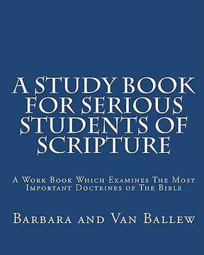 portada a study book for serious students of scripture (en Inglés)