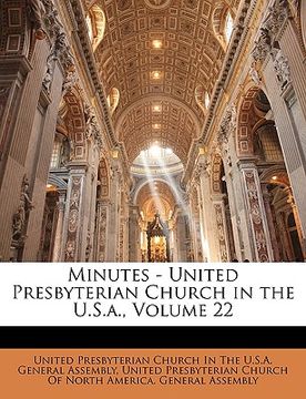 portada minutes - united presbyterian church in the u.s.a., volume 22 (in English)