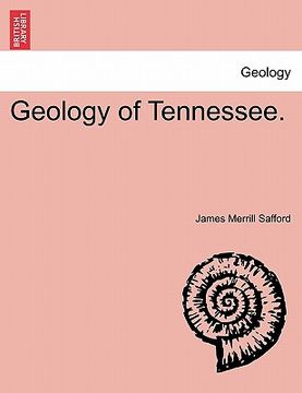 portada geology of tennessee. (en Inglés)