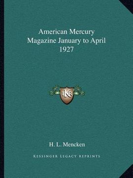 portada american mercury magazine january to april 1927 (in English)
