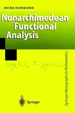 portada nonarchimedean functional analysis (en Inglés)