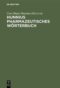portada Hunnius Pharmazeutisches Wörterbuch (en Alemán)