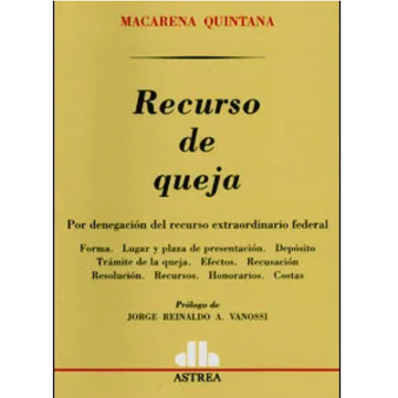 portada recurso de queja (in Spanish)