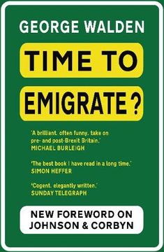 portada Time to Emigrate? Pre- and Post-Brexit Britain (en Inglés)