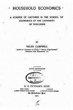portada Household Economics, a Course of Lectures in the School of Economics of The University of Wisconsin (en Inglés)