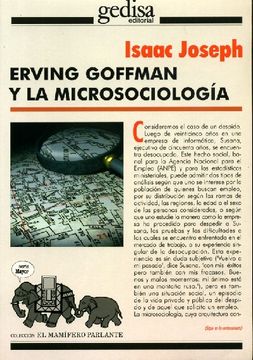 portada Erving Goffman y la Microsociologia