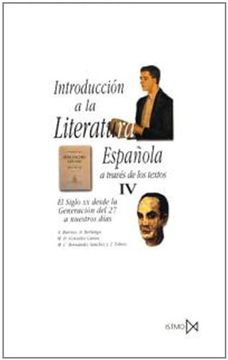 portada Introducción a la literatura española a través de los textos IV (Fundamentos)