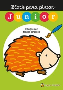 portada Block Para Pintar Junior Dibujos con Trazos Gruesos [Tapa Verde]