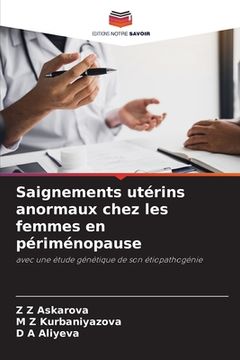 portada Saignements utérins anormaux chez les femmes en périménopause (in French)