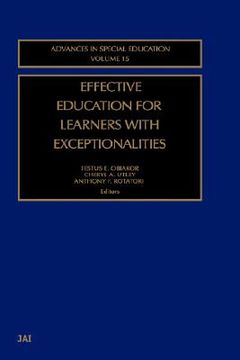 portada effective education for learners with exceptionalities (in English)
