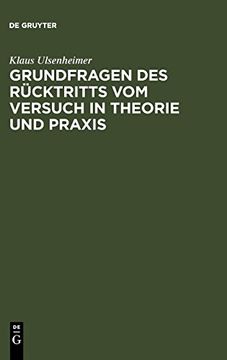 portada Grundfragen des Rücktritts vom Versuch in Theorie und Praxis (in German)