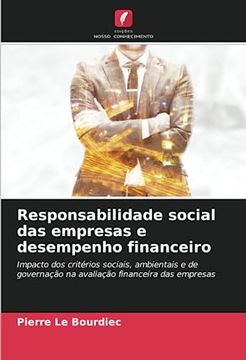 portada Responsabilidade Social das Empresas e Desempenho Financeiro