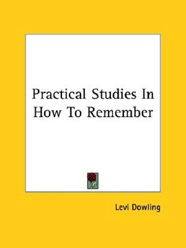 portada practical studies in how to remember (en Inglés)