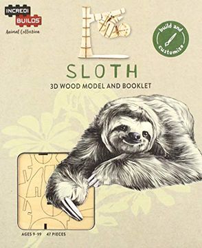 portada Incredibuilds Animal Collection: Sloth (en Inglés)
