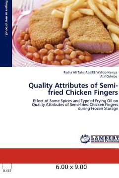 portada quality attributes of semi-fried chicken fingers (in English)