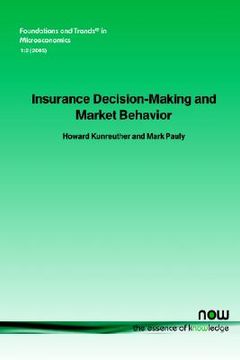 portada insurance decision making and market behavior (in English)