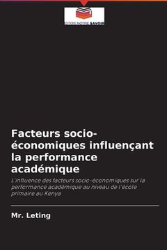 portada Facteurs socio-économiques influençant la performance académique (en Francés)