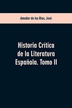portada Historia Crítica de la Literatura Española. Tomo ii
