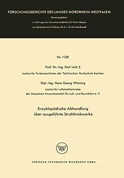 portada Enzyklopädische Abhandlung über ausgeführte Strahltriebwerke (Forschungsberichte des Landes Nordrhein-Westfalen) (German Edition)